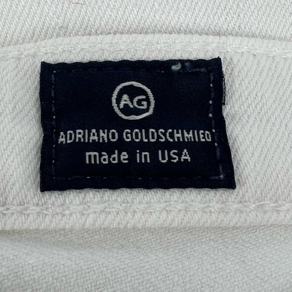 AG Adriano Goldschmied White The Stevie Ankle Slim Jeans Size 27 Women’s - Picture 4 of 6